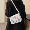 Nova Bolsa Feminina 2026 com Laço, Bolsa de Ombro, Bolsa Transversal, Bolsa de Braço, Cor Doce, Comércio Exterior, Moda Transfronteiriça, Bolsa Quadrada Pequena