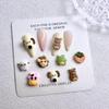 Novo Sucesso de Vendas Desenho Animado Fofo Mini Animal Joias para Nail Art DIY Feito à Mão Armadura de Unha Material para Presilha Acessórios Lote