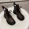 Botas Martin Estilo Británico Mujer 2026 Moda Otoño/Invierno Versátiles Calientes con Felpa Botas de Algodón Suela Gruesa Elevadoras Antideslizantes Botines