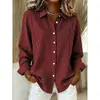 Camisa a cuadros de manga larga con cuello vuelto versátil para mujer, nueva, transfronteriza europea y americana 2026, Ropa de mujer de moda trendy para las cuatro estaciones, europea y americana