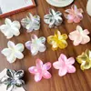 El más vendido en Europa y América, accesorio para el cabello de ABS con moderno color degradado, pinza de flor de plumeria, pinza versátil floral para coleta y pasador para recogido