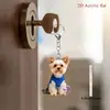 Novo Acrílico Plano Azul Colete Cachorrinho Pingente de Carro Decoração de Casa Pingente Transfronteiriço