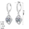 Pendientes de Plata de Ley S925 con Moissanita Xindeyi para Mujer, Pendientes de Gota de Agua de Moda, Exquisitos, Sencillos, Versátiles para Ropa de Trabajo y Uso Diario