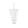 Colgador Doble Cara en Forma de V para Cinturones, Corbatas y Bufandas; Solución de Almacenamiento para Armario; Colgador de Abrigos y Sombreros Multi-Gancho Apilable