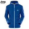 Ropa Personalizada Jeep Spirit Jeep Protección Solar para Hombre, Chaqueta Fina Transpirable para la Piel, Chaqueta de Seda Helada para Exteriores para Pesca