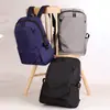 Mochila Casual Masculina de Grande Capacidade Cor Sólida Leve Bolsa para Ensino Fundamental Multifuncional Mochila para Esportes ao Ar Livre Viagem