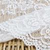 Ribete de Encaje Suave Elástico de Punto de Trama Doble Estilo Francés Tanglong Blanco para Ropa, Lencería y Accesorios