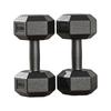 Mancuernas Hexagonales Negras 5 kg Equipo de Fitness para el Hogar para Hombres Juego Sólido Recubierto de Goma Par de Mancuernas Recubiertas de Goma Una Cada Una