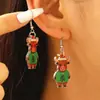 Pendientes de Navidad Europeos y Americanos Originales Lindos Animales Navideños Serie Festiva Extraña Pendientes Personalizados Pendientes de Dibujos Animados para Mujer