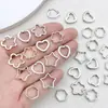 Acessórios para Joias DIY Recorte Coração Estrela de Cinco Pontas Hexágono Miçangas com Furo Pequeno Conector de Liga Pulseira Colar Miçangas