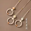 Estrella y Luna Bodhi Retorcido a Mano Semiacabado Pequeño Vajra Bodhi Accesorios Joyería DIY Diseño Personalizado Ornamentación de Moda Versátil de Mano