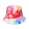 Novo Chapéu de Pescador Comércio Exterior Amazon Viagem Chapéu de Sol Cor Tie-dye Chapéu Bacia Cogumelo Chapéu de Sol Chapéu de Sol de Verão para Mulheres