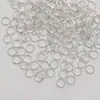 Joias material feito à mão anel de conexão anel de ferro acessórios diy 4-14MM anel fechado anel aberto ouro rosa