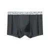 Roupa Íntima Masculina de Seda Gelada 120S de Alta Qualidade, Antibacteriana Grau 10A, Simples e Sofisticada, Sem Costura, Ultrafina, Confortável Boxer Brief