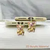 Novo e Charmoso Plug de Poeira Pig de Acrílico Plano para Moletom da Amazon