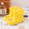 Crianças pequenas pato amarelo galochas Crianças menina desenho animado bebê Botas Botas Botas Menino jardim de infância galochas