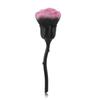 Rosa Pó Escova Única Lã Macia Grande Cabo Galvanizado Flor Maquiagem Pincel Unhas Pó Escova Flor Blush Escova