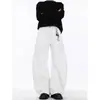 Fabricante Original Moda Harajuku Moderno Patchwork Plisado Hebilla Ajustable Scimitar Jeans Elegante Estilo Japonés Popular