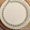 Collar de cuentas de cristal semiacabado de imitación de perla Shijia de 6-10 mm con cuentas de Tahití blancas australianas.