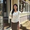 Camiseta casual, simples, moderna, versátil, de cor sólida para mulheres, Guangzhou Shisanhang, nova coleção de início de outono de 2026, #30678