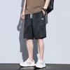 Shorts Esportivos de Verão de Seda Gelo Masculinos Modernos Finos Soltos Frescos Tamanho Plus Versátil Casual Camuflado Calças Cropped