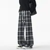 Otoño 2026 Nuevo Estilo Sin Sombra Pared Cuadros Retro Pierna Recta Pantalones Largos M-5XL HK261228-P23