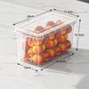 Recipiente de armazenamento de cozinha personalizável com tampa, transparente e hermético, disponível nos tamanhos de 5L e 6L.