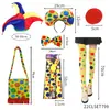 Fantasia de Cabeça de Palhaço Mais Vendida, Roupa de Performance, Peruca Arco-Íris Colorida, Adereço de Cabeça com Cabelo Cacheado