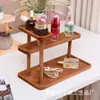 Mesa de Madeira Maciça Prateleira de Armazenamento Multicamadas Armazenamento de Mesa de Escritório Área de Arte Exibição e Organização de Cosméticos Pequenos Enfeites Suporte para Flores