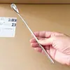 Cuchara de postre, Cuchara para miel, Cuchara larga de acero inoxidable con mango largo para remover, Exquisita cuchara para helado, Cuchara de café de aspecto elegante