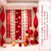 Set de Decoración de Boda para la Casa Nueva del Novio y el Dormitorio de la Novia, Decoraciones Colgantes de Guirnaldas, Pared de Fondo de Vestido de Novia