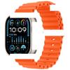 Adecuado para Apple iWatch Correa de Reloj de Décima Segunda Generación Correa de Silicona Oceánica de Apple S8910Ultra4/Se3