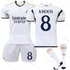2324 Novo Uniforme de Futebol do Real Madrid Home 7 Vinicius 5 Bellingham 11 Rodrygo 9 Mbappé