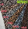 Tejido elástico en cuatro direcciones 100D estampado estilo europeo y americano poliéster estampado de leopardo ropa de mujer camisa de vestir tejido elástico de trama transfronterizo