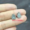 Shanxi plata vieja retro hacer viejo pequeña gota resbalón pequeño colgante varios estilos de plata Panax notoginseng DIY accesorios de joyería de juego literario
