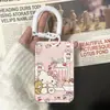 Conjunto de Cartão de Estudante Hello Kitty Fofo Cartão de Refeição Cartão de Acesso ao Ônibus Yangchengtong Capa Protetora para Cartão Conjunto de Cartões Cordão