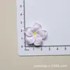 Acessórios de resina DIY flor de cinco pétalas bicolor flor de ovo caixa de armazenamento de ovos sapatos com furo pingente de chaveiro decorativo material