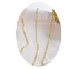 Accesorios de joyería DIY, cadena cruzada de oro real de 18 quilates bañada en cobre, cadena O, cadena hecha a mano