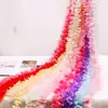 Guirnalda floral de boda, flores de glicina artificiales, decoraciones de enredadera de hortensias, enredadera de flores falsas, flores de plástico colgantes, flores de seda para decoración de techo