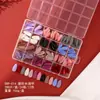 Venta Caliente Transfronteriza 288 Piezas de Uñas Postizas Color Sólido Mate Color Mixto para Uñas de Manos y Pies, Uñas Falsas Tipo Ballet para Pies, Sin Costuras y Sin Necesidad de Limar