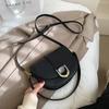 Ins Francés 2021 Otoño e Invierno Bolso de Nueva Textura para Mujer Bolso Silla de Montar Retro Bolso de Hombro Axila Bolso Cruzado Simple para Mujer