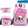 Mochila Sanrio MeloDy Periférico Impreso Producto Nuevo 3D Mochila Escolar Estuche para Lápices Bolso de Hombro Set de Tres Piezas