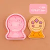 Serie de Halloween Molde para Galletas Bola de Cristal Simulación DIY Patrón de Luna y Estrella Molde de Corte Tridimensional Horneado de Galletas