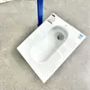 Vaso Sanitário de Cerâmica para Banheiro Doméstico e Comercial com Bacia Única para Agachar, Sifão e Esmalte Anti-Incustrações