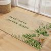 Felpudo de Entrada Estilo Chino Madera Natural para Sala de Té, Felpudo Tejido de Algodón y Lino, Alfombra de Entrada para Sala de Estar, Felpudo Antideslizante Estilo Japonés y Coreano