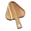 Paleta de Madera de Acacia Plato para Exhibir Pasteles de Restaurante Bandeja de Postre de Madera Maciza Plato de Madera para Pan y Snacks con Asa