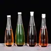 Garrafa vazia garrafa de vinho de fruta garrafa de vinho tinto garrafa de vinho de arroz garrafa de vinho vazia de vidro 330ML garrafa de vinho branco fosca pequena capacidade
