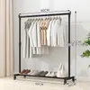 Perchero de Piso Vertical Plegable para Ropa Uso en Dormitorio Interior Habitación Estudiante Secador de Ropa Perchero de Poste para Secar Ropa en Casa