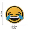Pegatinas de Tela con Expresiones de Emoji Accesorios para Ropa Calcomanías Decorativas Parches Divertidos Serie de Insignias Redondas Lindas de Smiley
