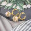 Aretes de Piedra Ojo de Gato para Mujer Otoño e Invierno 2022 Nuevos Aretes Elegantes de Moda Nicho Hebilla para la Oreja Aretes de Lujo Ligero Aretes Avanzados